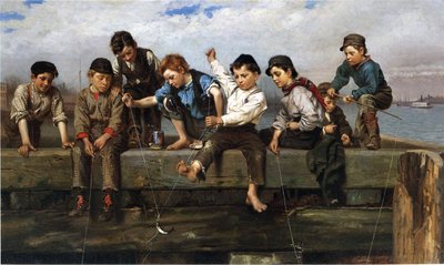 Boys Fishing by John George Brown